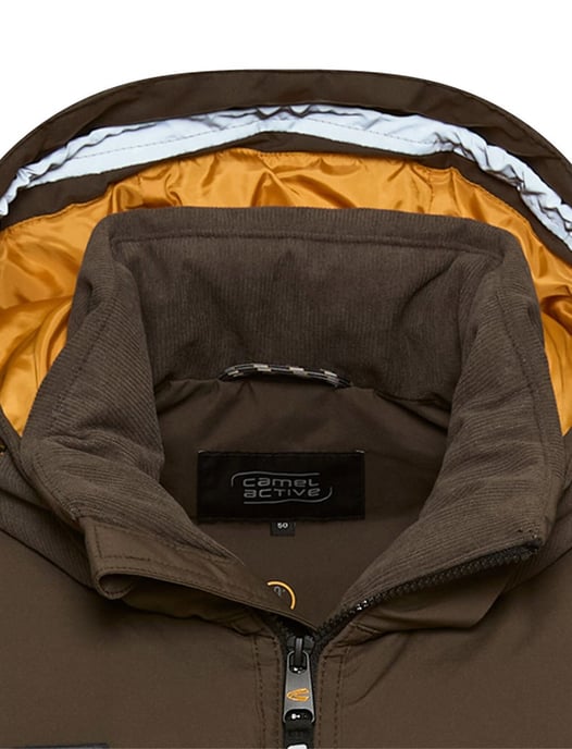 tussenjas Camel Active donkerbruin met borstzak - Image 3