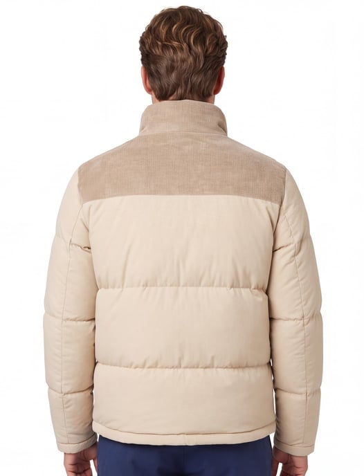 Puffer jas Profuomo beige - Image 2