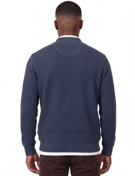 Casa Moda sweatvest donkerblauw katoen - Image 2