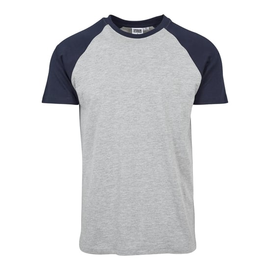 Urban Classics Heren Contrast Raglan T-shirt (Grijs/Navy) - Image 1
