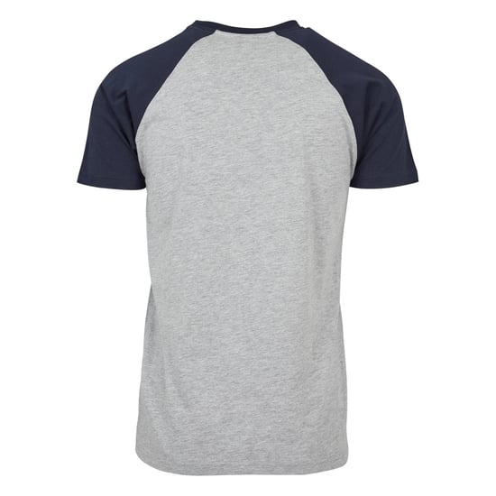 Urban Classics Heren Contrast Raglan T-shirt (Grijs/Navy) - Image 2