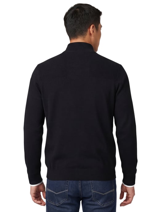 Trui half zip Boss Green Momentum-X normale fit effen zwart - Image 2