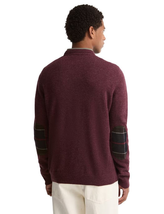 Barbour trui Holden Crew bordeaux ronde hals - Image 2