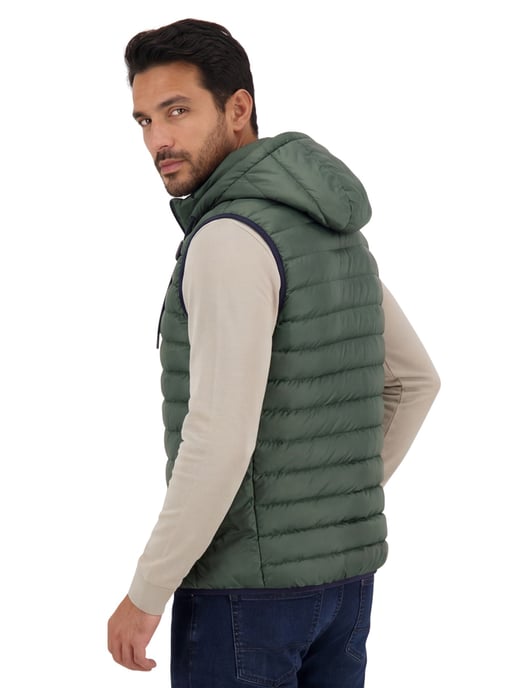 A Fish Named Fred bodywarmer groen effen slim fit - Image 2