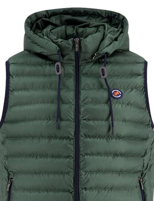 A Fish Named Fred bodywarmer groen effen slim fit - Image 3
