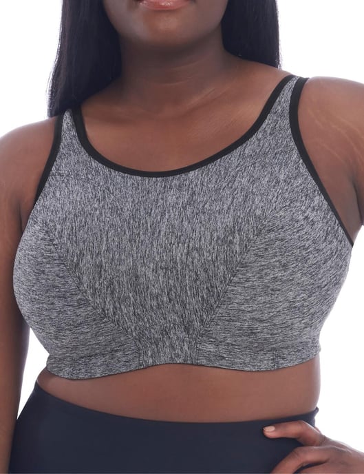 Goddess Sports Non Wired Sports Bra - Pewter Heather - Image 4