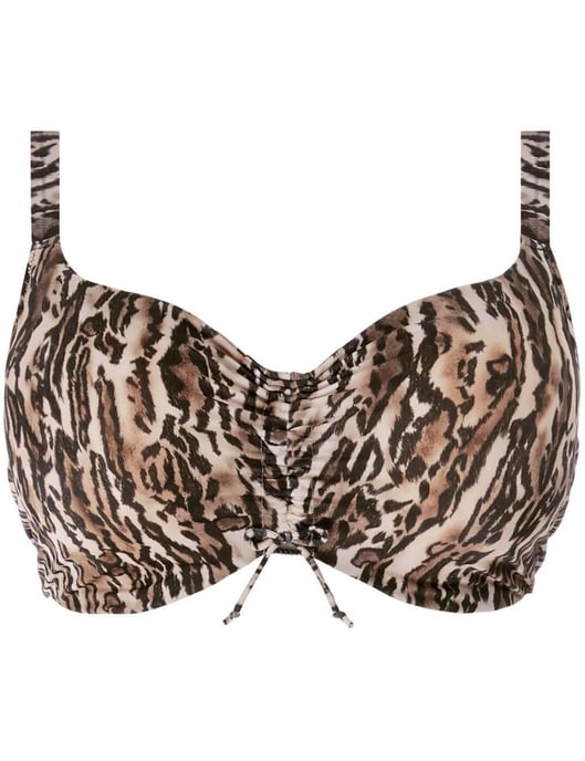 Elomi Fierce Crop Bikini Top - Black - Image 3