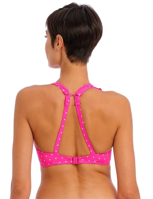 Freya Jewel Cove High Apex Bikini Top - Raspberry - Image 3