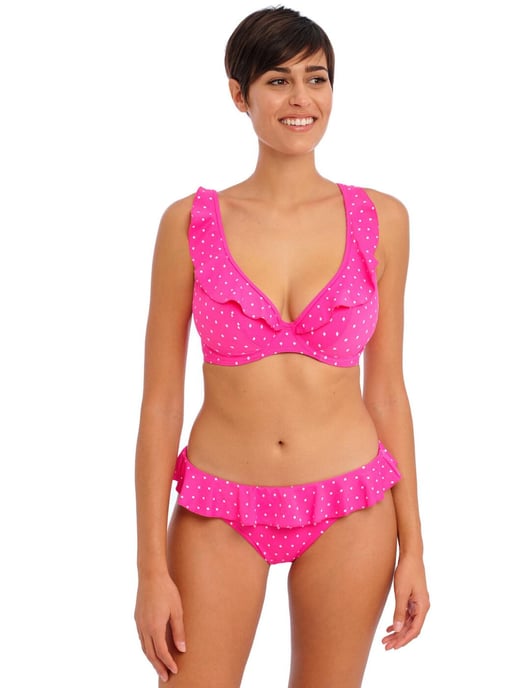 Freya Jewel Cove High Apex Bikini Top - Raspberry - Image 6