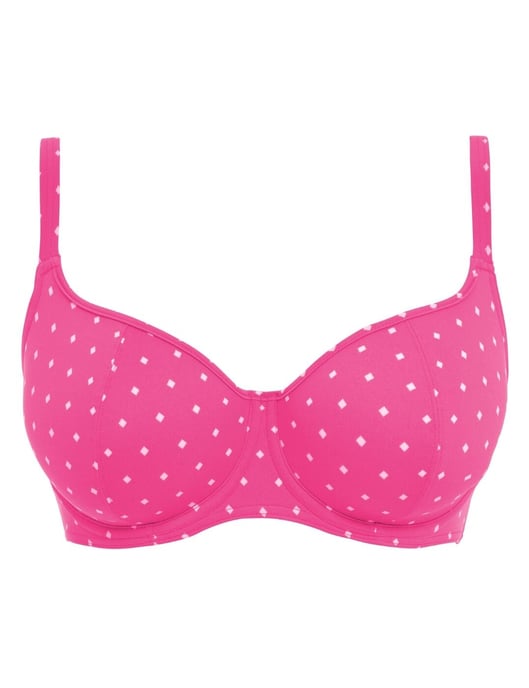 Freya Jewel Cove Underwired Sweetheart Bikini Top - Raspberry - Image 3