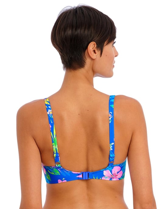 Freya Hot Tropics Plunge Bikini Top - Blue - Image 2