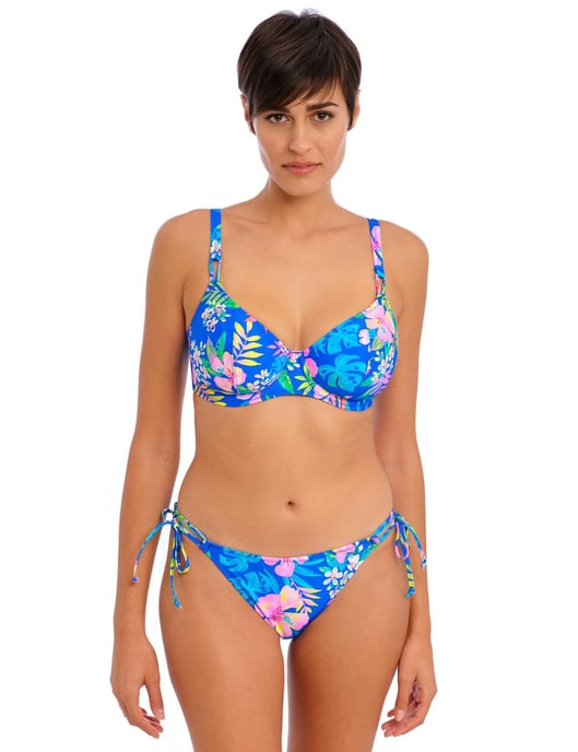 Freya Hot Tropics Plunge Bikini Top - Blue - Image 5