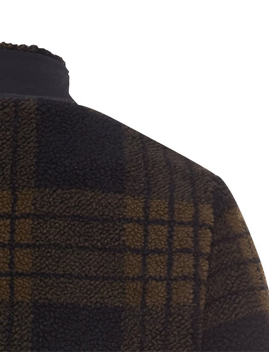 vest Camel Active fleece donkerbruin met borstzak - Image 4