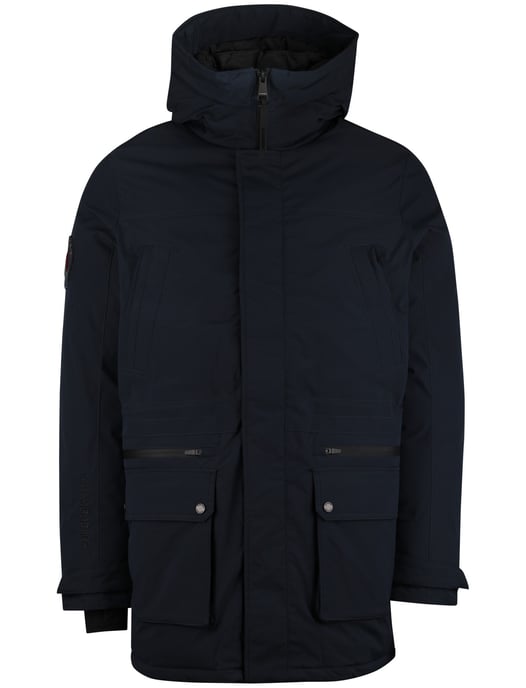 Winterjas Superdry Donkerblauw parka gevoerd waterafstotend - Image 3