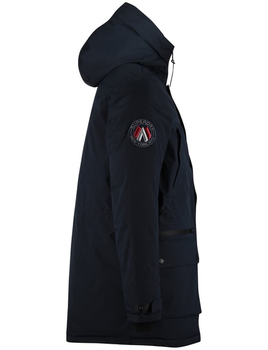 Winterjas Superdry Donkerblauw parka gevoerd waterafstotend - Image 4