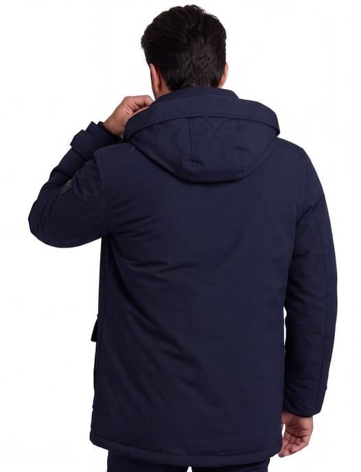 Tommy Hilfiger parka jas normale fit waterdicht donkerblauw - Image 2