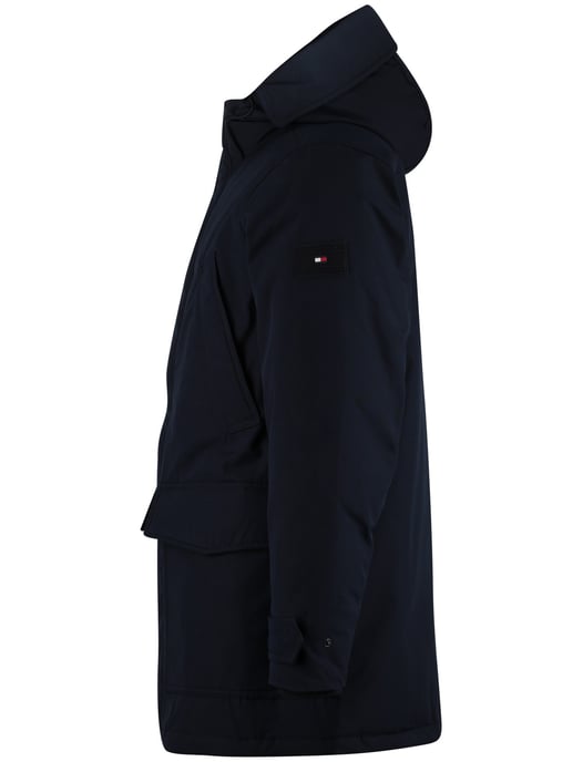 Tommy Hilfiger parka jas normale fit waterdicht donkerblauw - Image 4
