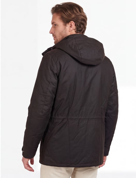 Barbour winterjas bruin effen normale fit - Image 2