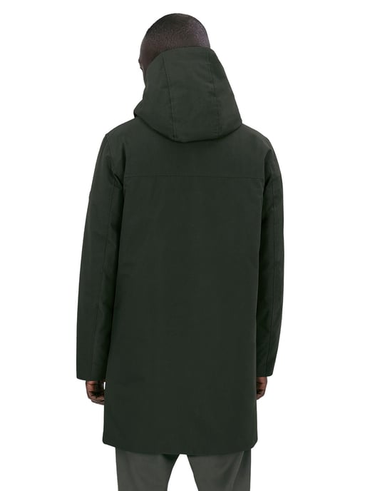 Elvine winterjas Gunter groen effen rits normale fit - Image 2