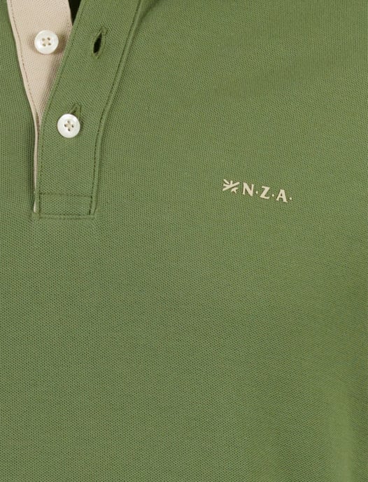 Poloshirt New Zealand groen pique lange mouw - Image 3
