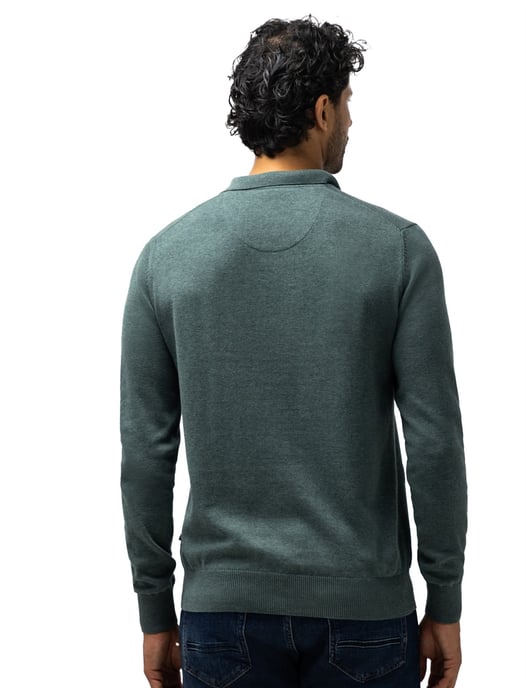 Poloshirt State of Art groen met boord - Image 2