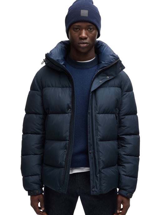 donkerblauw Boss winterjas Omaris gewatteerd - Image 1