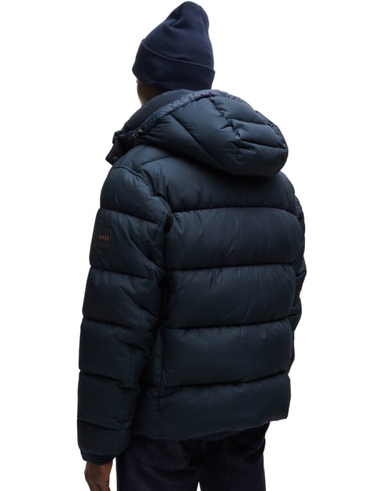 donkerblauw Boss winterjas Omaris gewatteerd - Image 2