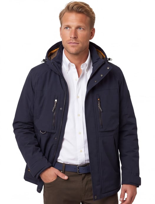 winterjas Camel Active donkerblauw - Image 1