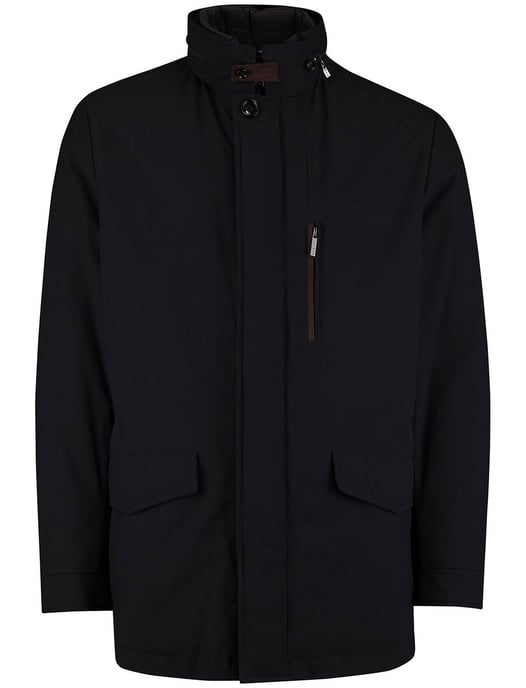 Winterjas Bugatti Donkerblauw capuchon in de kraag - Image 3