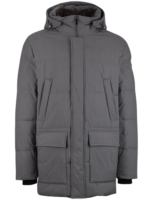 Bugatti winterjas grijs met capuchon - Image 3