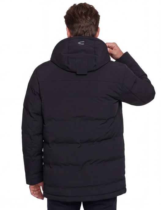 winterjas Camel Active donkerblauw met borstzak - Image 2
