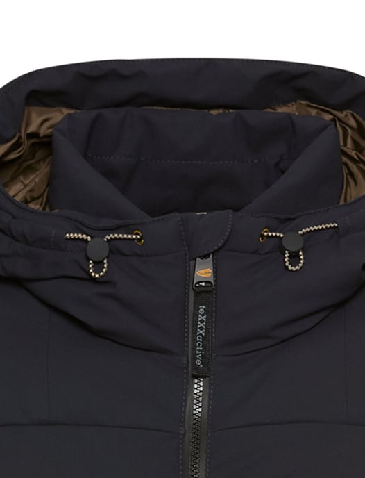 winterjas Camel Active donkerblauw met borstzak - Image 3