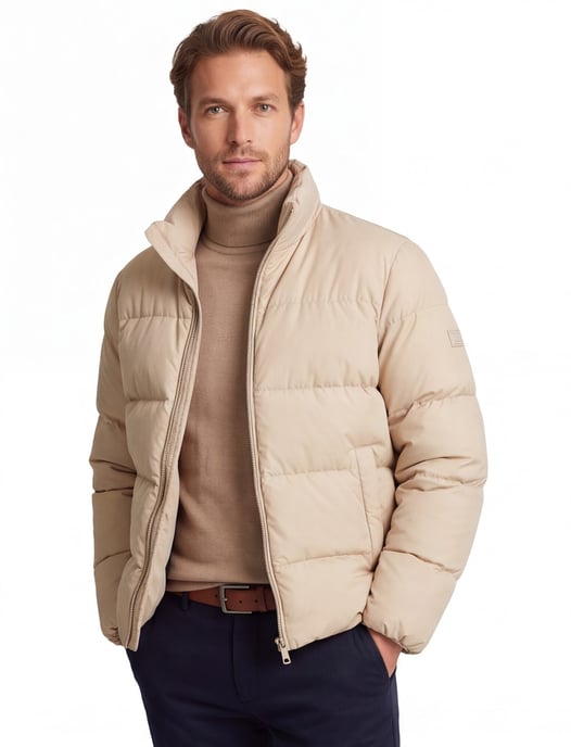 Puffer winterjas Tommy Hilfiger beige - Image 1