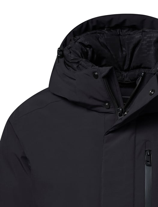 Winterjas Pierre Cardin Zwart enkele borstzak - Image 3