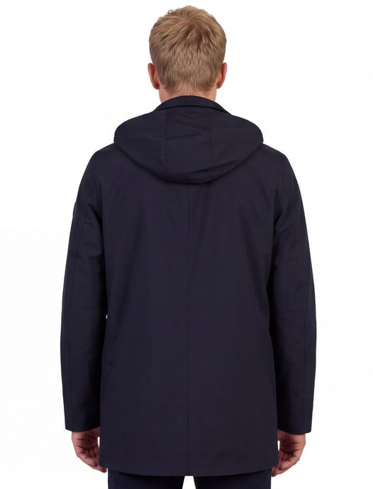 People of Shibuya jas donkerblauw polyester met capuchon - Image 2