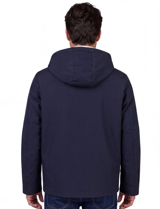 People of Shibuya jas donkerblauw waterafstotend met capuchon - Image 2
