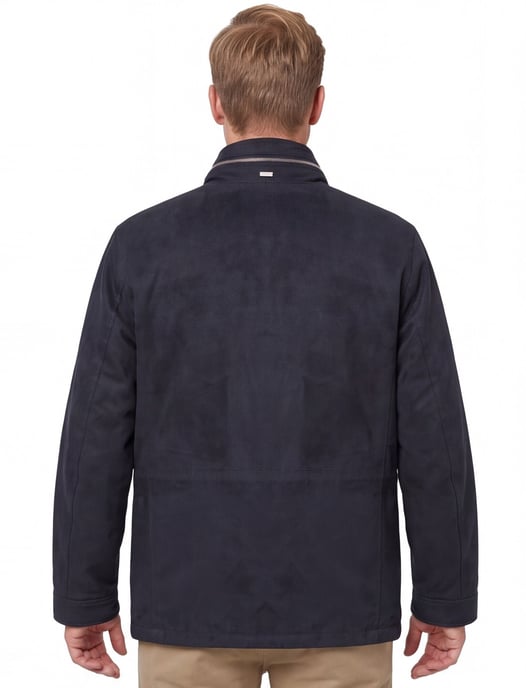 Bugatti donkerblauwe polyester tussenjas - Image 2