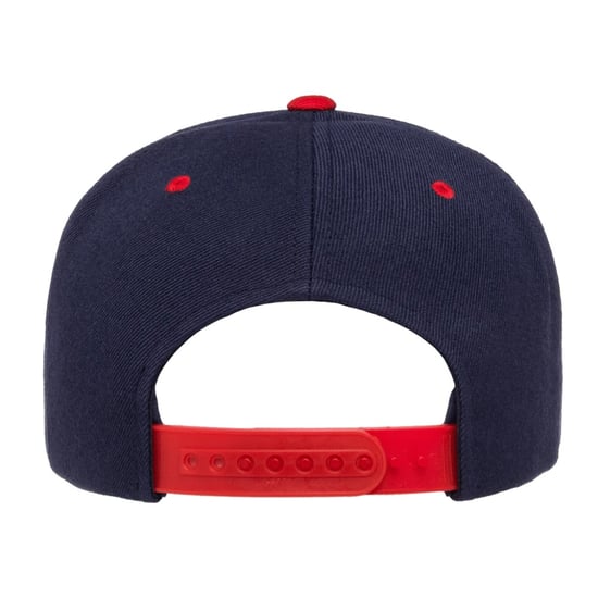 Flexfit Tweekleurige Snapback Cap (Marine / Rood) - Image 2