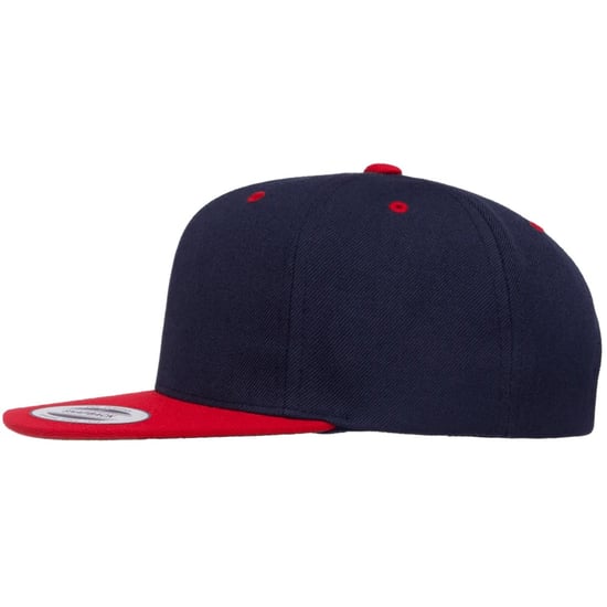 Flexfit Tweekleurige Snapback Cap (Marine / Rood) - Image 3