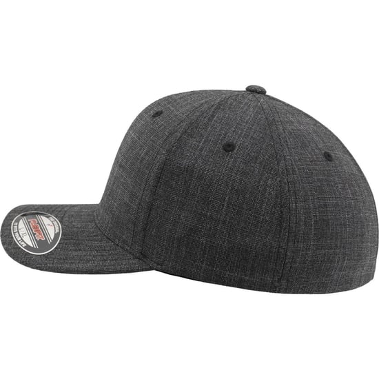 Flexfit Fijn gemêleerde Baseball Cap (Zwart) - Image 3