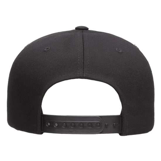 Flexfit YP Classics Katoen Twill 5 Paneel Snapback Cap (Zwart) - Image 2