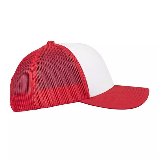 Flexfit Retro Trucker Pet (Rood/Wit) - Image 3