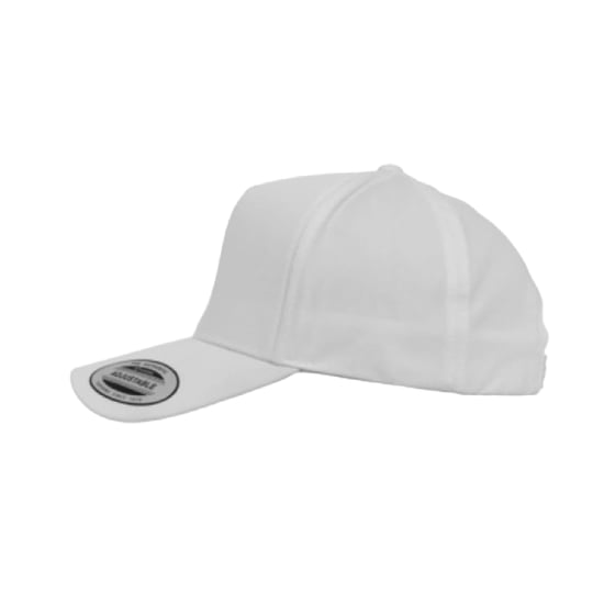 Flexfit Klassieke 5 Paneel Snapback Cap (Wit) - Image 3