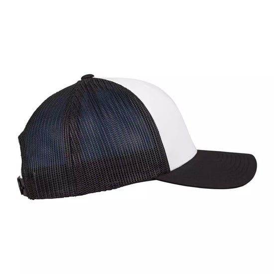 Flexfit Retro Trucker Pet (Zwart/Wit) - Image 3
