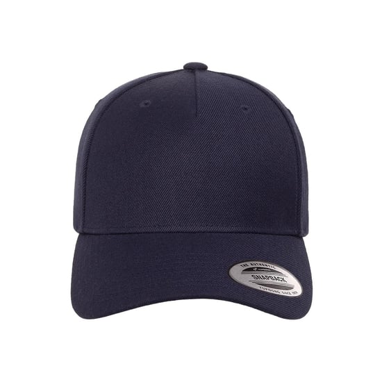 Flexfit YP Classics Gebogen 5 Paneel Snapback Cap (Marine) - Image 3