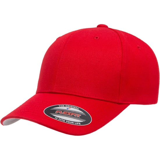Flexfit Wollen Mengsel Honkbalpet (Rood) - Image 3
