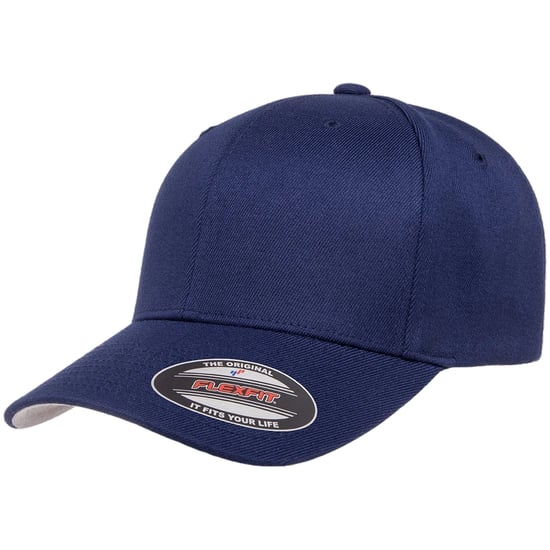 Flexfit Wollen Mengsel Honkbalpet (Marine) - Image 3