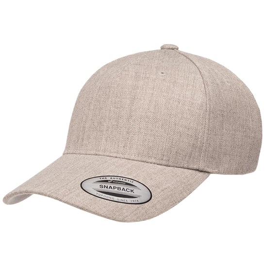 Flexfit YP Classics Gebogen 5 Paneel Snapback Cap (Heide Grijs) - Image 1