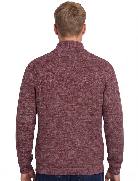 trui Camel Active half zip rood katoen - Image 2