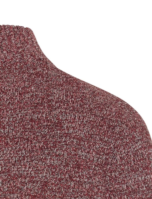 trui Camel Active half zip rood katoen - Image 4